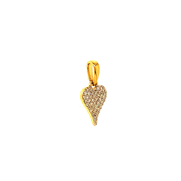 (LD) Dije con diamantes en oro amarillo 10kt. D-0.08Cts.