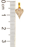 (LD) Dije con diamantes en oro amarillo 10kt. D-0.08Cts.