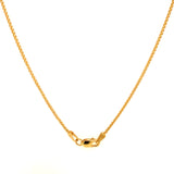 Collar de citrino, zafiros y diamantes en oro amarillo 14kt.