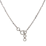 (LD) Collar con diamante de laboratorio en oro blanco 14kt. 43CM D-1.00Cts.