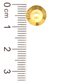 Aretes para bebés en oro amarillo 10kt.