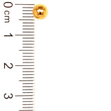 Aretes para bebés (bolitas) en oro amarillo 18kt.