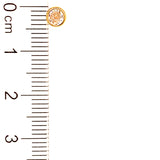 Aretes para bebés con circones en oro amarillo 18kt.