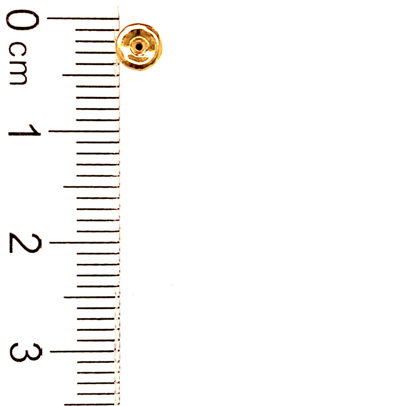 Repuestos de broche para aretes de bebé en oro amarillo 10kt.