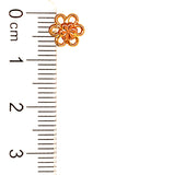 Aretes (flor) para bebés en oro amarillo 10kt.