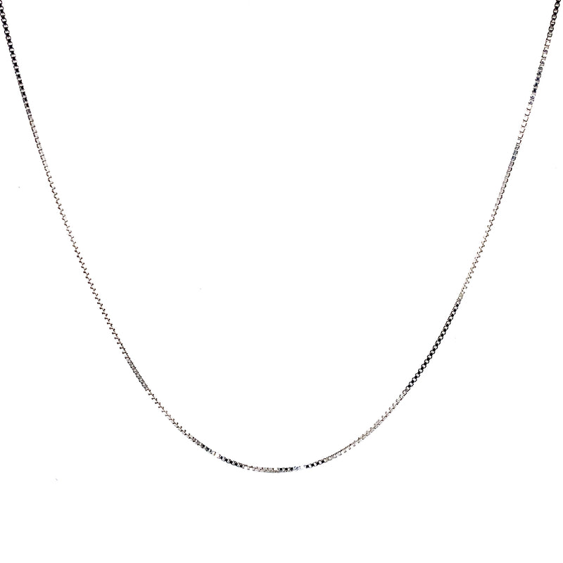 Cadena (veneciana) en plata 925 50cm