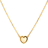 Collar (corazón) en oro amarillo 18kt. 45cm
