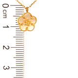 Collar (trébol) en oro amarillo 18kt. 45cm