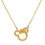 Collar  con circones en oro amarillo 18kt. 45cm