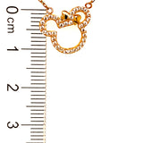 Collar  con circones en oro amarillo 18kt. 45cm