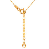 Collar (cruz) con circones en oro amarillo 18kt. 45cm