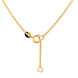 Collar con circones en oro amarillo 18kt. 45cm