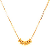 Collar (aros) en oro amarillo 18kt. 45cm