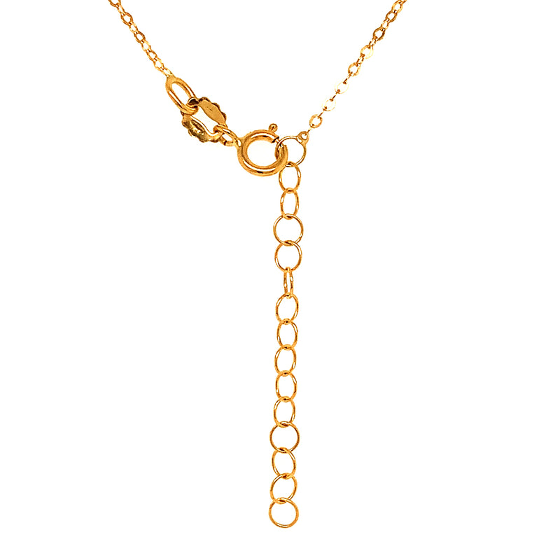 Collar (aros) en oro amarillo 18kt. 45cm