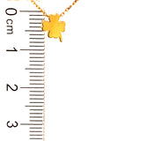 Collar (trébol) en oro amarillo 18kt. 45cm