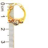 Argollas (HC) en oro tres tonos 10kt.