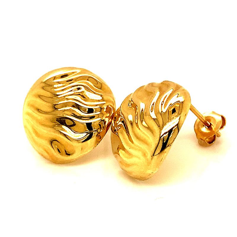 Aretes (HC) en oro amarillo 10kt.