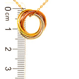 Collar en oro tres tonos 10kt. 45cm