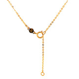 Collar en oro tres tonos 10kt. 45cm