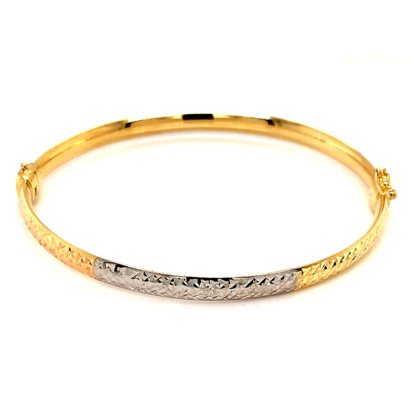 Caña en oro dos tonos 10kt.