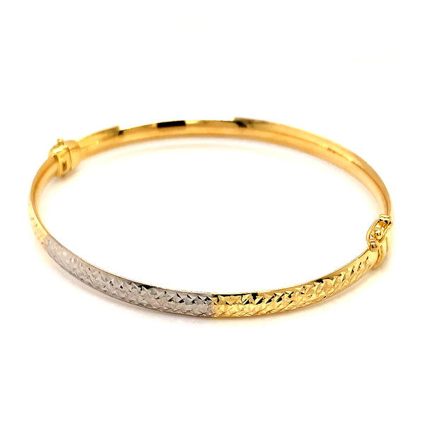 Caña en oro dos tonos 10kt.