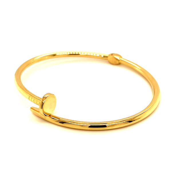 Caña (clavo) (HC) en oro amarillo 10kt.