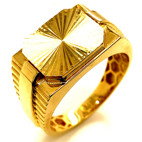 Anillo para caballero en oro amarillo 10kt.