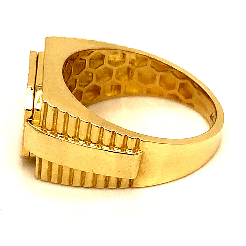 Anillo para caballero en oro amarillo 10kt.