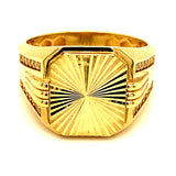 Anillo para caballero en oro amarillo 10kt.