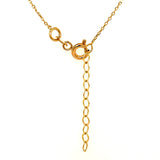 Collar con circones en oro amarillo 10kt.  42/45cm