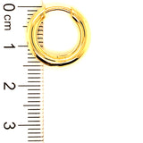 Huggies en oro amarillo 10kt.