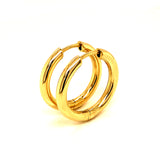 Huggies en oro amarillo 10kt.