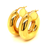 Argollas (HC) en oro amarillo 10kt.
