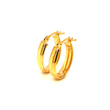 Argollas (lisas HC) en oro amarillo 10kt.