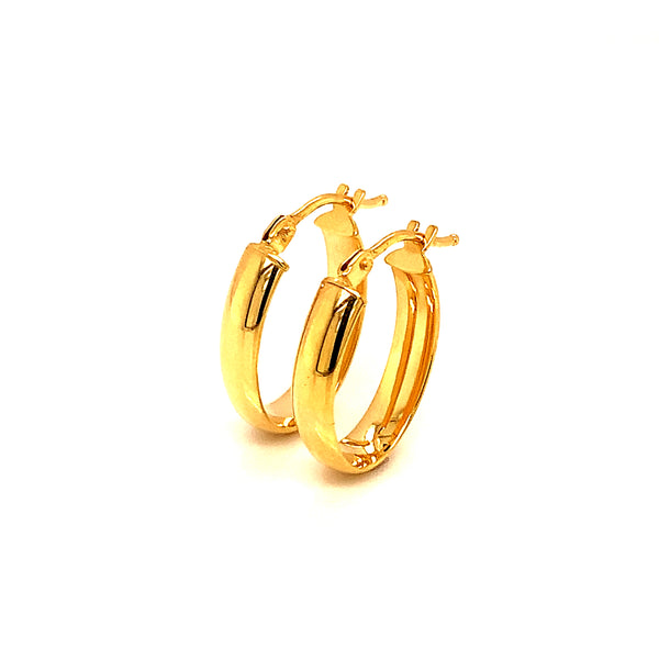 Argollas (lisas HC) en oro amarillo 10kt.