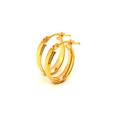 Argollas (lisas HC) en oro amarillo 10kt.