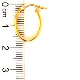 Argollas (lisas HC) en oro amarillo 10kt.