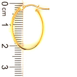 Argollas (lisas HC) en oro amarillo 10kt.