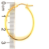 Argollas (lisas HC) en oro amarillo 10kt.