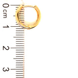 Huggies en oro 3 tonos 10kt.