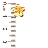 Aretes (flor) en oro amarillo 10kt.