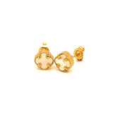 Aretes (flor) en oro amarillo 10kt.