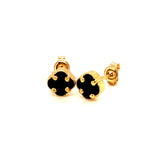 Aretes (flor) en oro amarillo 10kt.