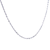 Cadena (gucci MZ) en oro blanco 10kt. 45cm