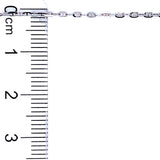 Cadena (gucci MZ) en oro blanco 10kt. 45cm