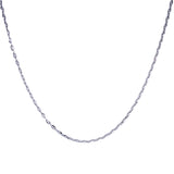 Cadena (gucci MZ) en oro blanco 10kt. 50cm