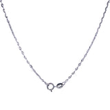 Cadena (gucci MZ) en oro blanco 10kt. 50cm