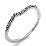 (SOFIA) Set de anillos con diamantes en oro blanco 10kt.