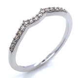 (SOFIA) Set de anillos con diamantes en oro blanco 10kt.