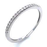 (SOFIA) Set de anillos con diamantes en oro blanco 10kt.